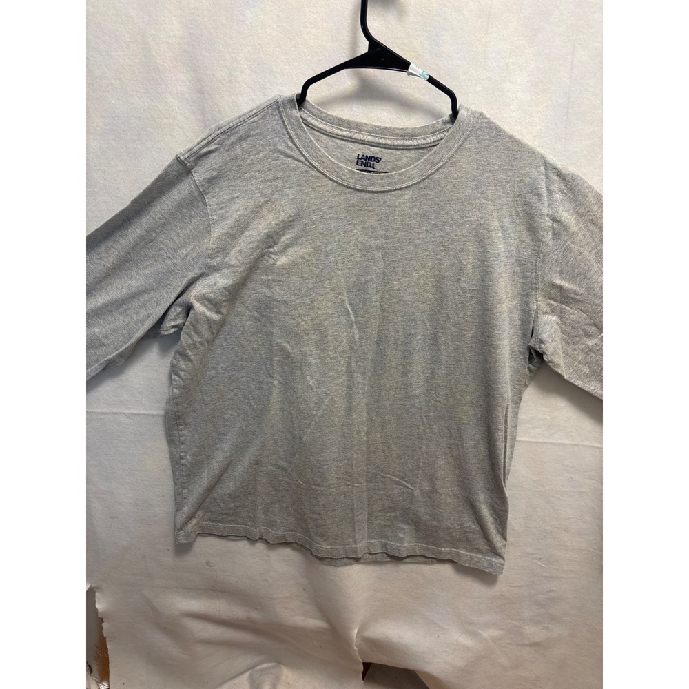 Lands End Super-T XL GraySleeve‎ Crewneck T-Shirt